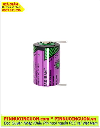 Tadiran TL-5101: Pin nuôi nguồn Tadiran TL-5101 lithium 3.6v 1/2AA 950mAh (2 chân thép) /Xuất xứ Israel